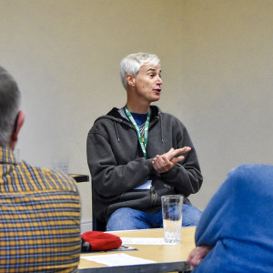 Simon Mason speaks at Shipston Bookfest